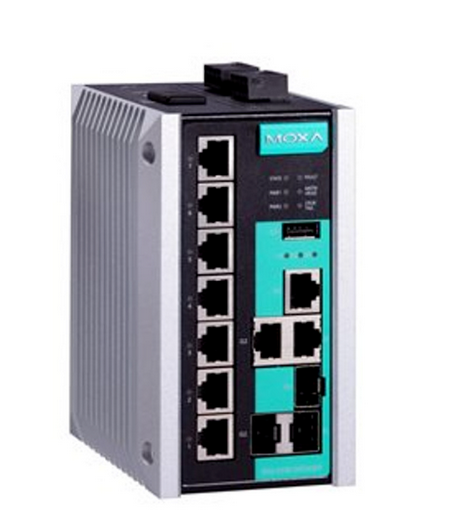 MOXA EDS-510E Managed Ethernet Switch 7 10/100BaseT(X) ports, and 3 10/100/1000BaseT