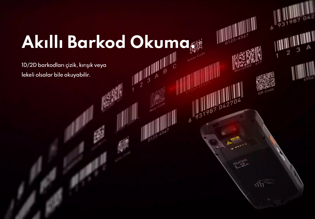 Sunmi L2K Dayanıklı Android El Terminali